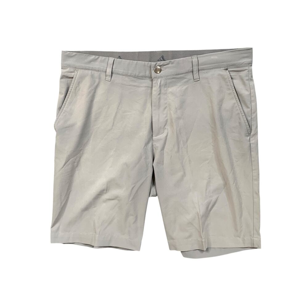 Adidas Shorts Mens 36 Iron Grey Ultimate365 Core 9in Flat Front Performance Golf